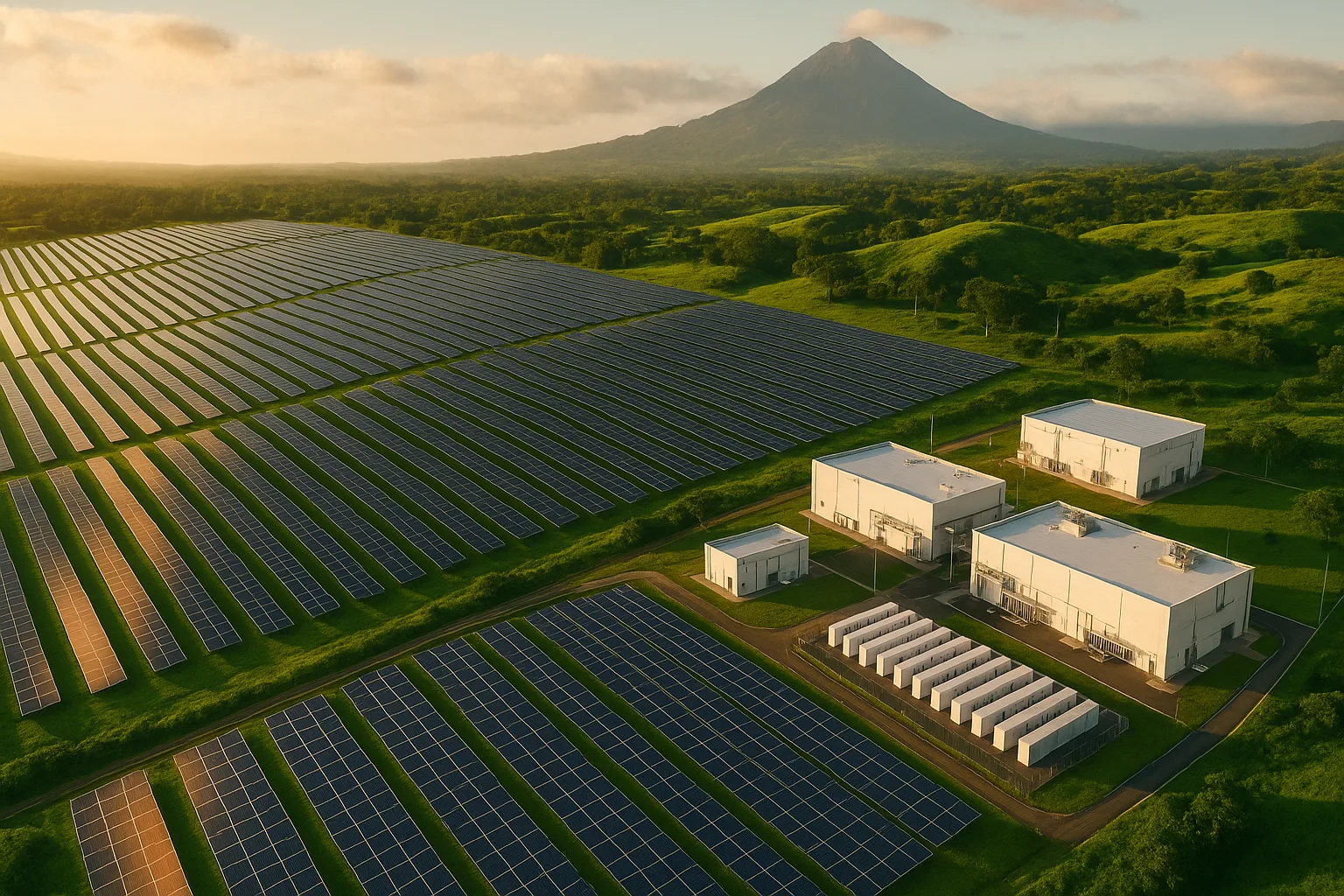Solar array and battery storage